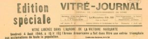 Vitré Journal du 6 août 1944